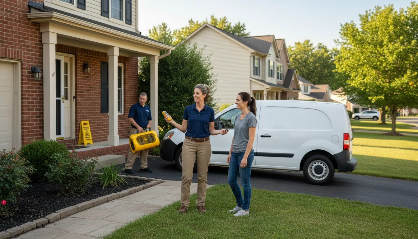 Water restoration image for Dehumidification And Cleanup Services in Ottoville, OH